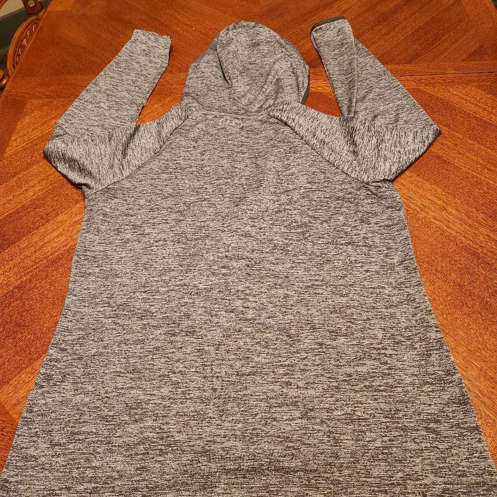 Women's Under Armour Gray Black Hoodie Sweatshirt M B1 - Picture 6 of 7
